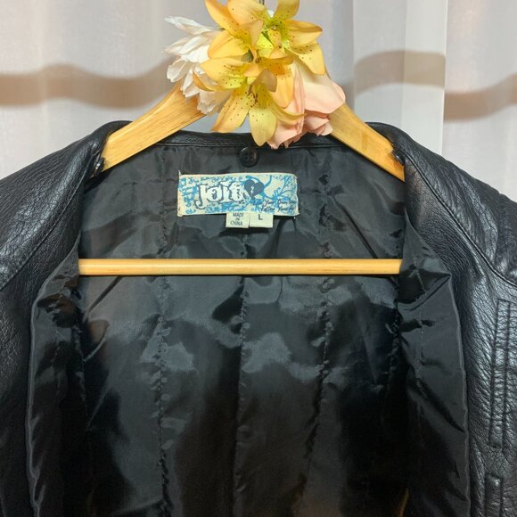 Jolt Faux Leather Bomber - Picture 3 of 5